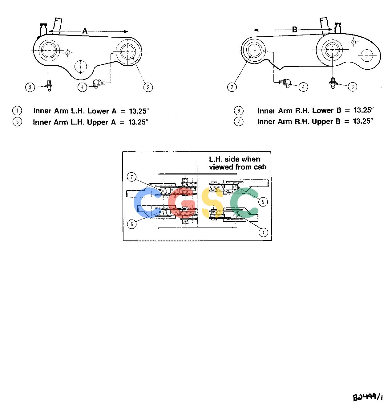 约翰迪尔零件查询TJ628 - ATTACHMENTS CLAMP ARMS INNER 20`` HEAD ( 12101 - ) 4534-024/10 [4534-024/10]EPC John Deere online