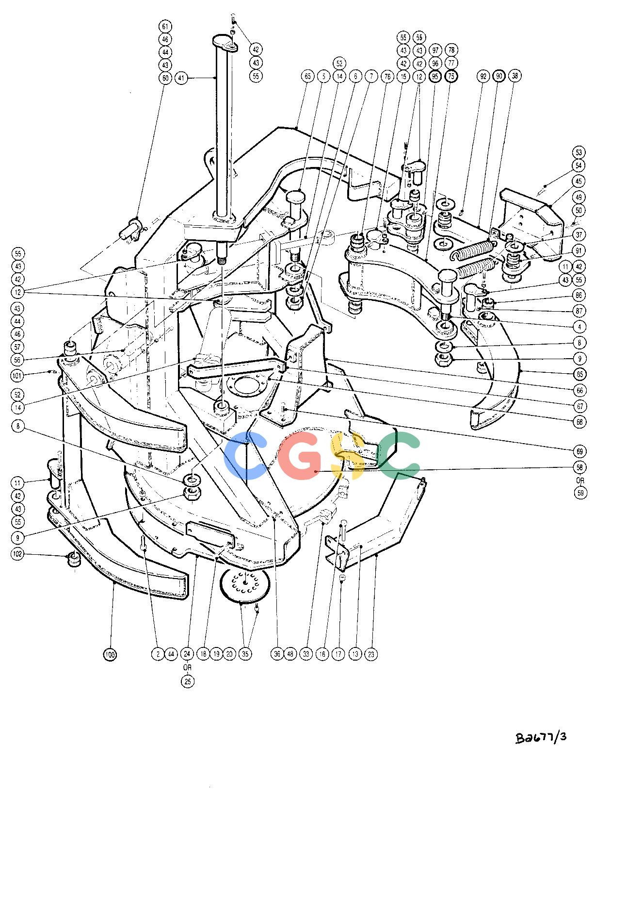 约翰迪尔零件查询JD643D - ATTACHMENTS FELLING HEAD 16`` ( 68004 - 68109) 4534-015/10 [4534-015/10]EPC John Deere online