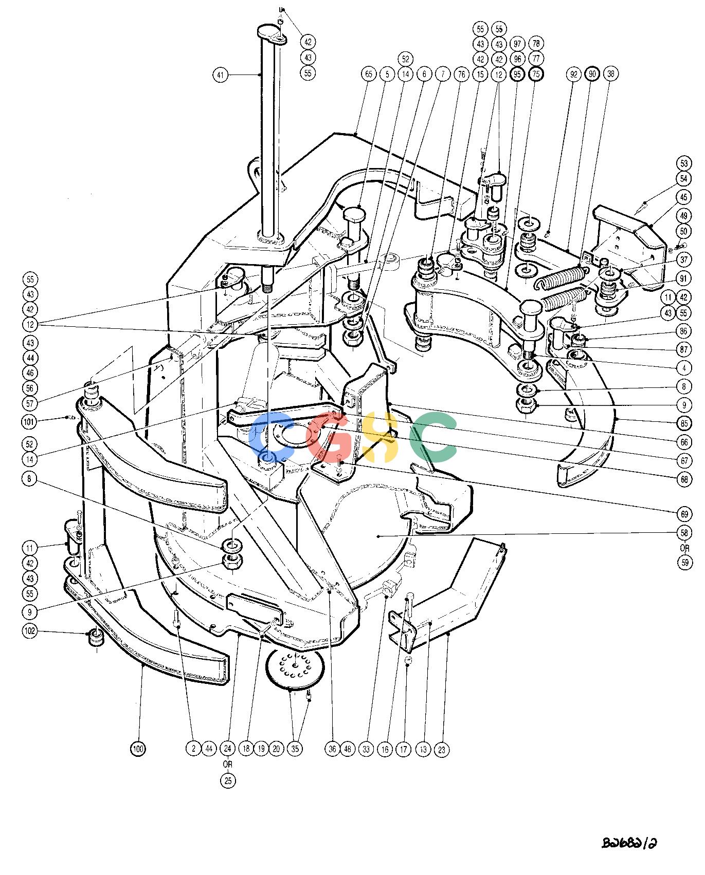 约翰迪尔零件查询HAX411 - ATTACHMENTS SAW GUARD 16`` HEAD ( 68004 - 68109) 4534-032/10 [4534-032/10]EPC John Deere online