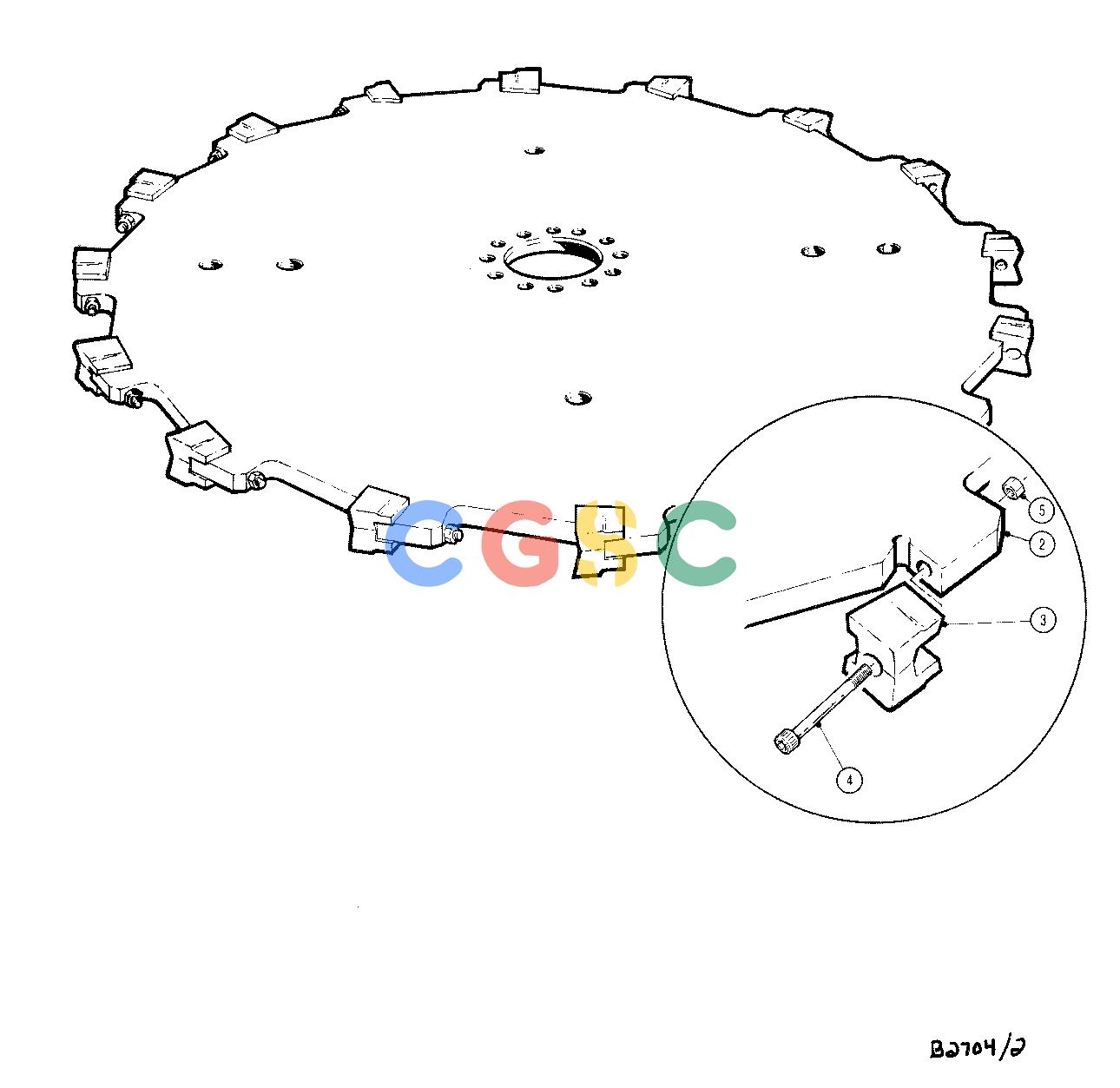 约翰迪尔零件查询TJ608 - ATTACHMENTS DISC BLADE 18`` HEAD FUTURE-2000 NO CARBIDE EARLIER DESIGN ( 601001 - ) 4544-014/10 [4544-014/10]EPC John Deere online