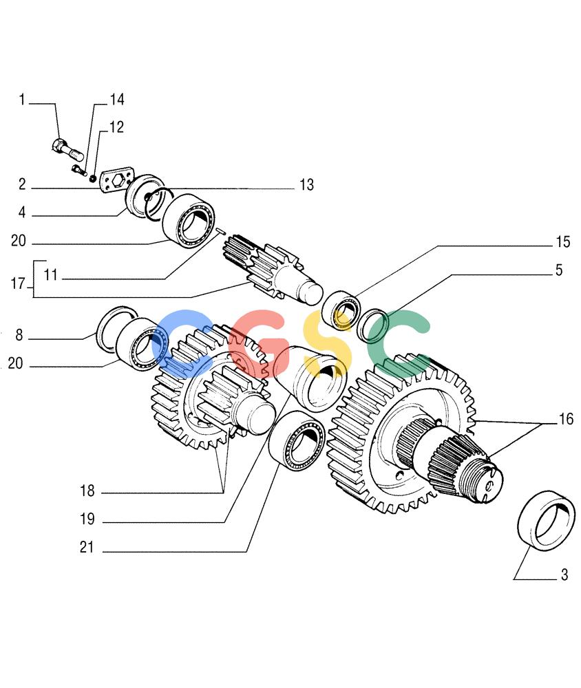 纽荷兰零件查询(FD255) - CRAWLER DOZER (N.A. VERSION) (7/95-) (1.277[05]) - FINAL DRIVE New Holland Constructuion