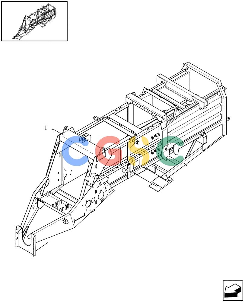 凯斯零件查询(LBX431S) - BIG RECTANGULAR BALER (6/01-12/03) (12.01[01]) - MAIN FRAME Case Agriculture