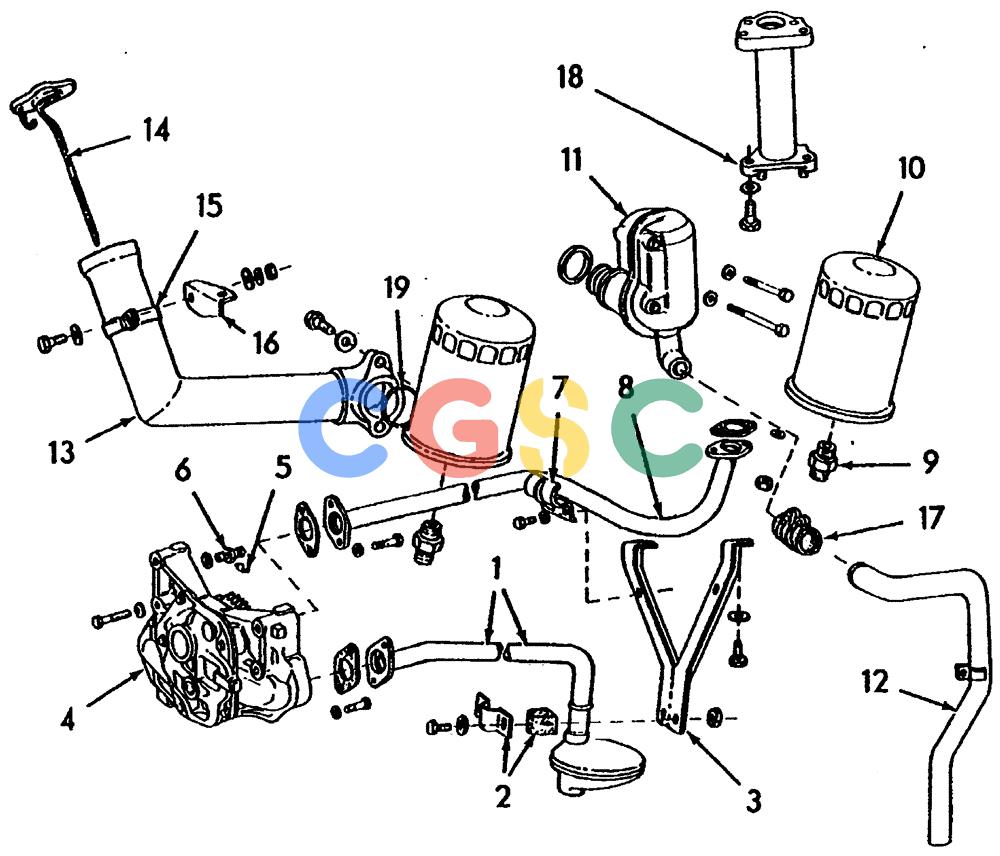 纽荷兰零件查询(65B) - MOTORGRADERS (A3.01[001]) - OIL PUMP & LINES New Holland Constructuion