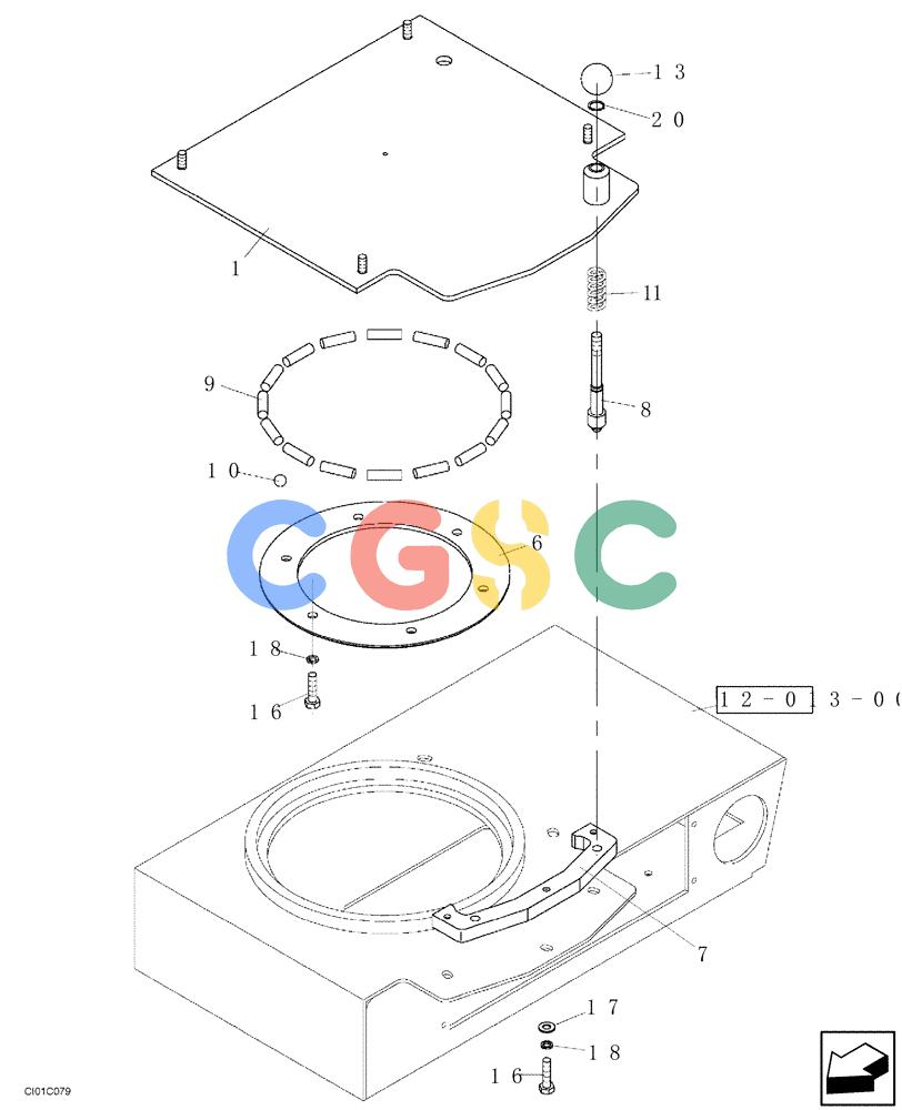 纽荷兰零件查询(CV2500) - VIBRATORY ROLLER (12-018-00[01]) - SEAT - PIVOTING LEVER New Holland Constructuion