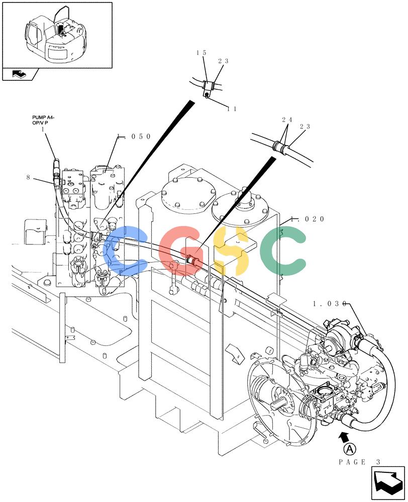纽荷兰零件查询(E235BSR) - CRAWLER EXCAVATOR (5/07-) (1.054[02]) - PUMP/CONTROL VALVE PIPING - NIBBLER & BREAKER New Holland Constructuion