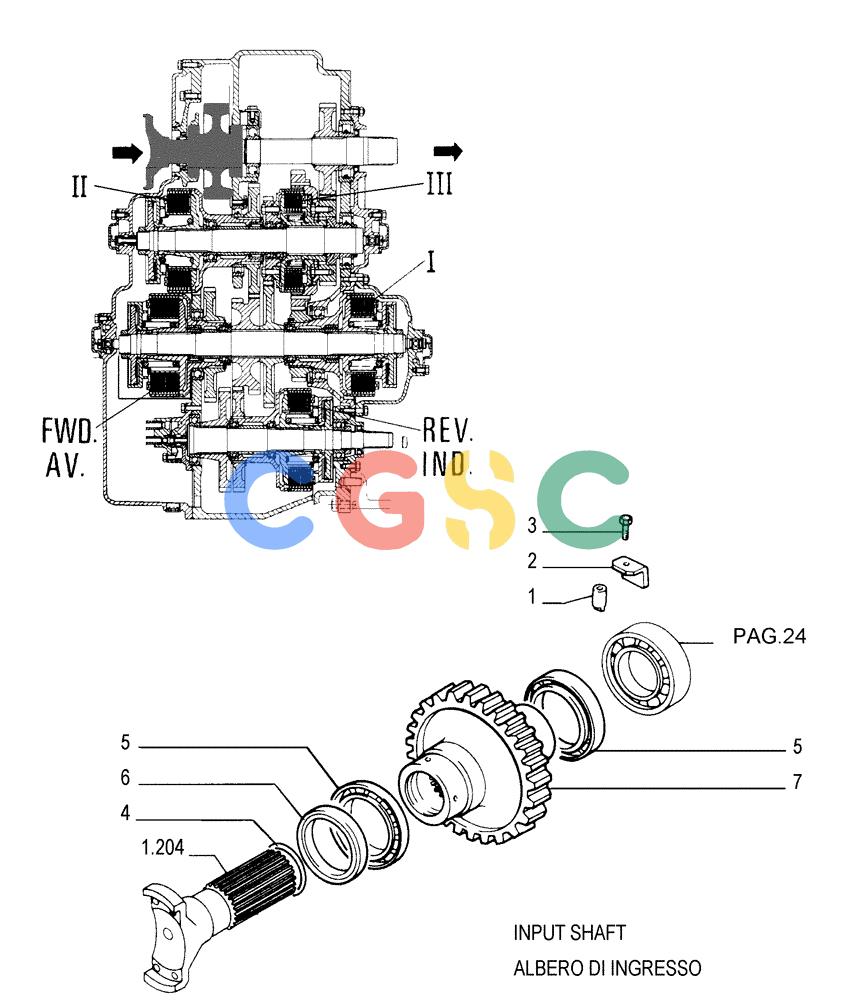 纽荷兰零件查询(FL175) - CRAWLER LOADER (N.A. VERSION) (6/92-) (1.211[14]) - TRANSMISSION - COMPONENTS New Holland Constructuion
