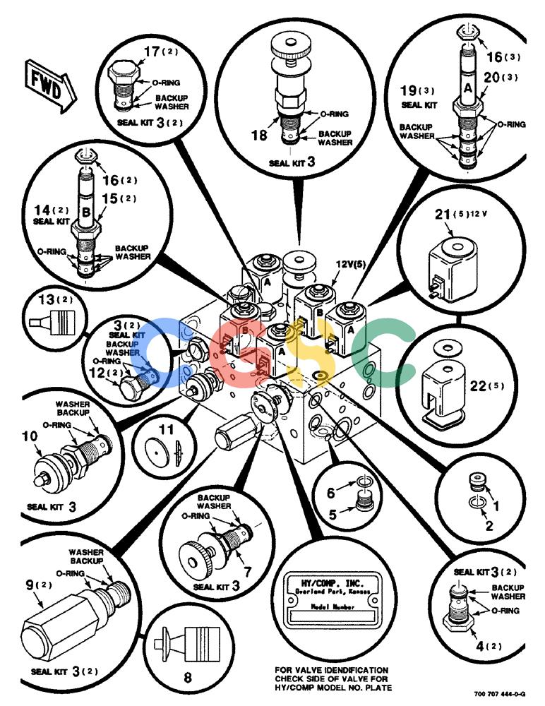 凯斯零件查询(8465) - CASE IH AUTO ROUND BALER (1/91-12/97) (8-16) - HYDRAULIC CONTROL VALVE ASSEMBLY, AUTOMATIC, 700707444 HYDRAULIC CONTROL VALVE ASSEMBLY COMPLETE Case Agriculture