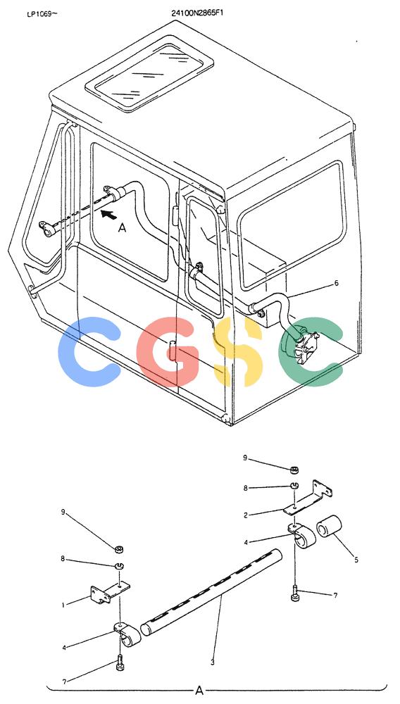 神钢零件查询(K905LC) - EXCAVATOR BTW YP0115 - YP0301 (1/85-12/03) (06-033) - DEFROSTER ASSY (P/N-24100N2865F1) Kobelco