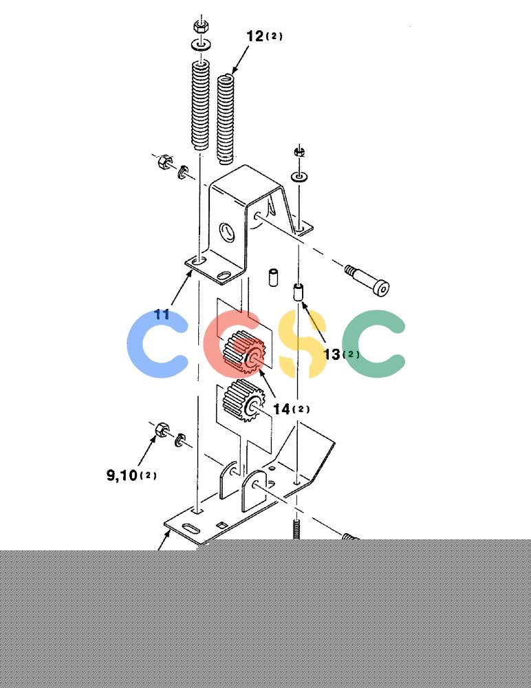 凯斯零件查询(8580) - CASE IH LARGE RECTANGULAR BALER (1/88-12/98) (06-30) - TENSIONER ASSEMBLY, KNOTTER HEAD, 6845077 TENSIONER ASSEMBLY COMPLETE Case Agriculture