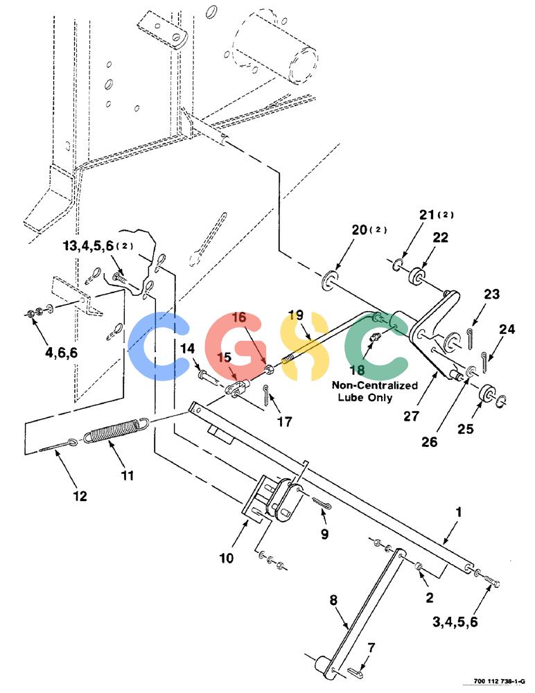 凯斯零件查询(8580) - CASE IH LARGE RECTANGULAR BALER (1/88-12/98) (05-20) - STUFFER CLUTCH CONTROL ASSEMBLY Case Agriculture