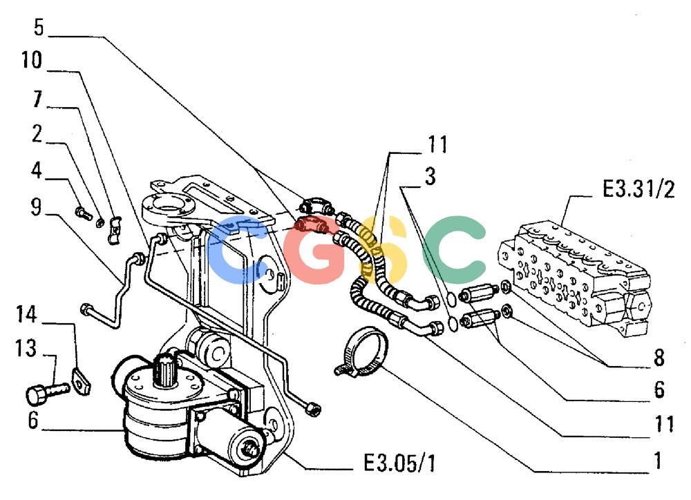 纽荷兰零件查询(FL5B) - CRAWLER LOADER (E3.02/2[004]) - HYDRAULIC SYSTEM New Holland Constructuion