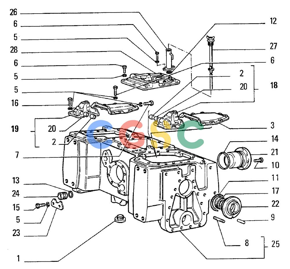 纽荷兰零件查询(FL5B) - CRAWLER LOADER (B4.08[001]) - REAR DRIVE BODY CASINGS AND COVERS New Holland Constructuion