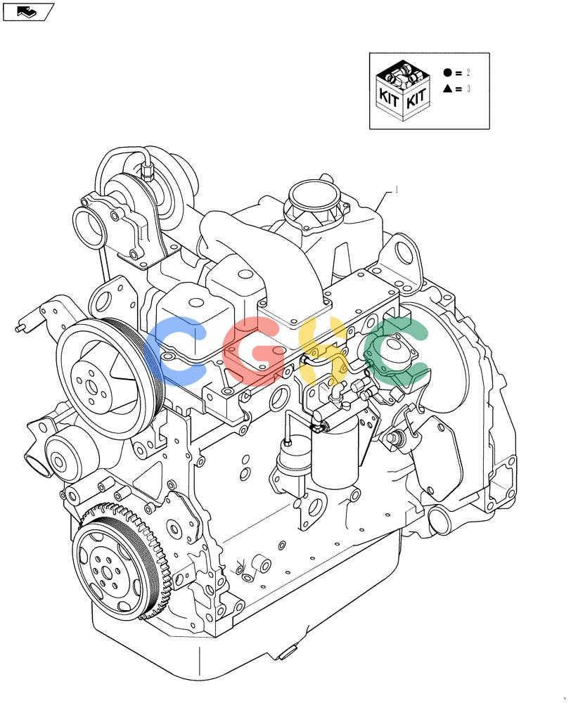 纽荷兰零件查询(D85) - CRAWLER DOZER - NA (1/06-) (02-09) - ENGINE New Holland Constructuion