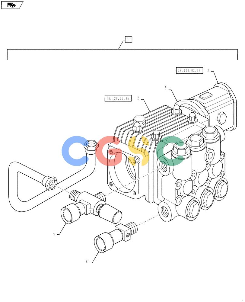 凯斯零件查询(810) - FLEX-AIR APPLICATOR - 2012 (2/12-) (78.120.03.AF) - PRESSURE WASHER PUMP Case Agriculture