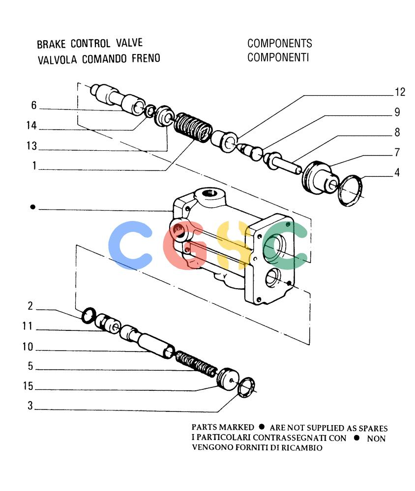纽荷兰零件查询(FD255) - CRAWLER DOZER (N.A. VERSION) (7/95-) (2.304[04]) - BRAKE CONTROLS - STEERING CLUTCH New Holland Constructuion