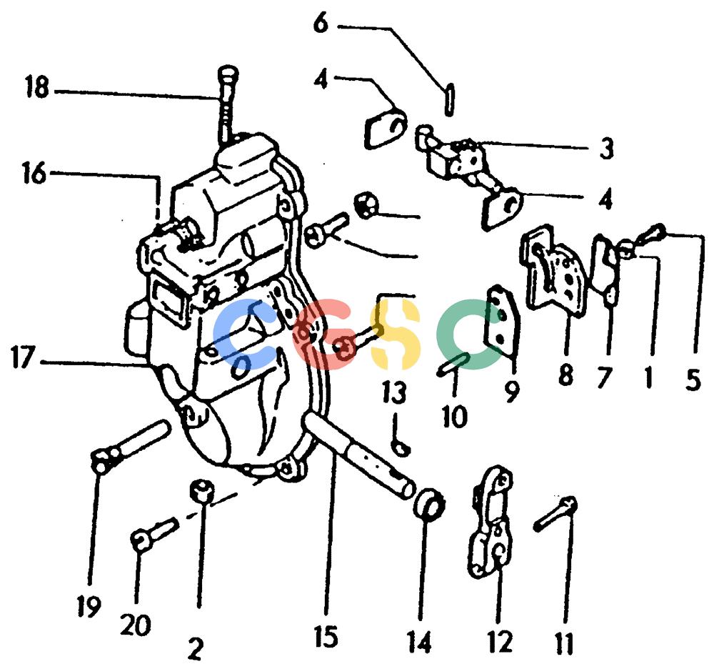 纽荷兰零件查询(65B) - MOTORGRADERS (A2.28/1[001]) - INJECTION PUMP GOVERNOR New Holland Constructuion