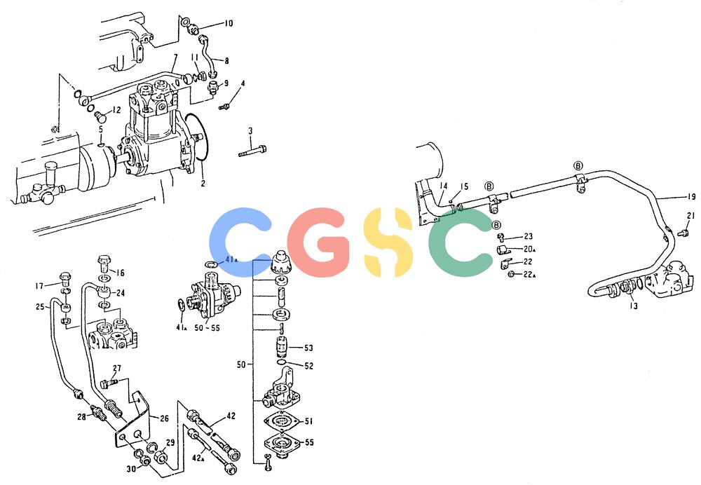 神钢零件查询(6D22-TC) - MITSUBISHI DIESEL ENGINE - K912, K912LC, & K916 (1/83-12/06) (01-035) - AIR COMPRESSOR GENERAL 020-530E Kobelco