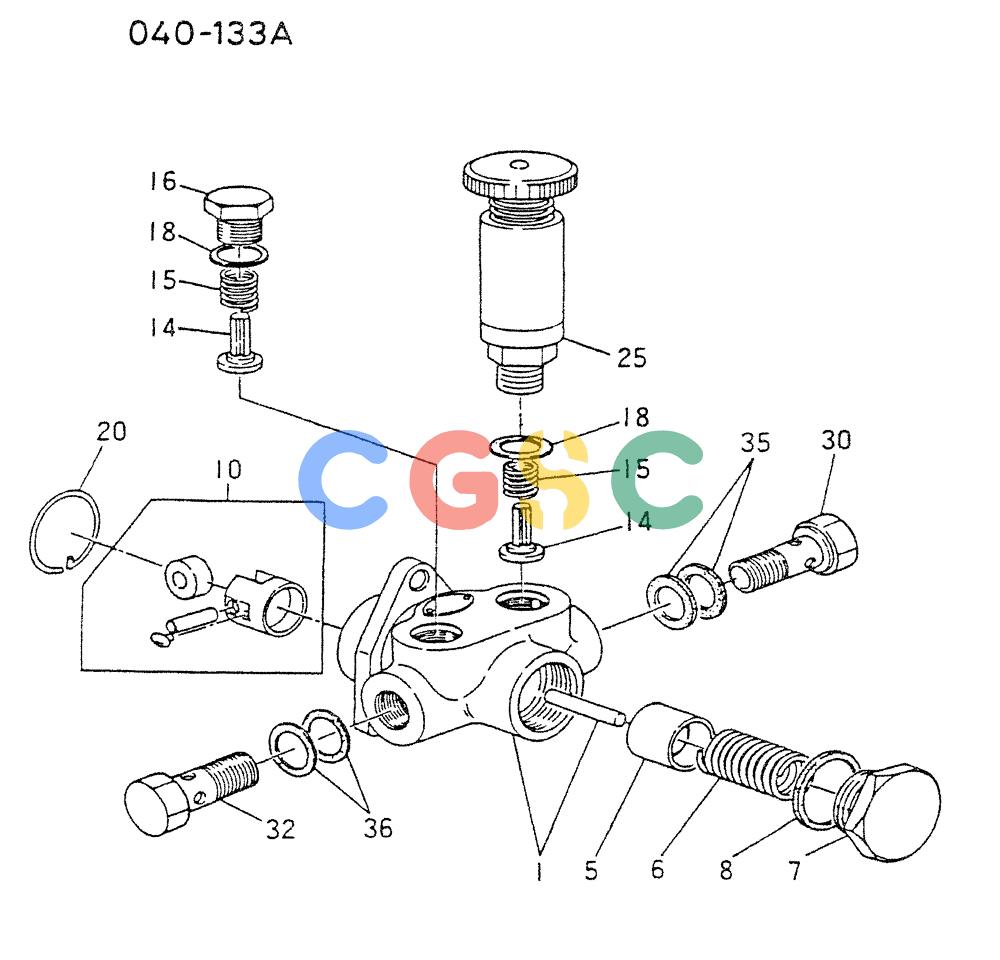神钢零件查询(6D22CT) - MITSUBISHI DIESEL ENGINE - K909A, K910, K912 & K935 (1/76-12/06) (03-004) - FUEL FEED, PUMP (INNER PARTS) Kobelco