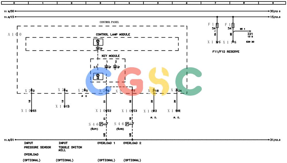 纽荷兰零件查询(EC240) - CRAWLER EXCAVATOR (5/00-) (31.051[012]) - ELECTRICAL COMPON. I.CIRCUIT DIAGRAM Page 12 (S/N 724002-UP) New Holland Constructuion