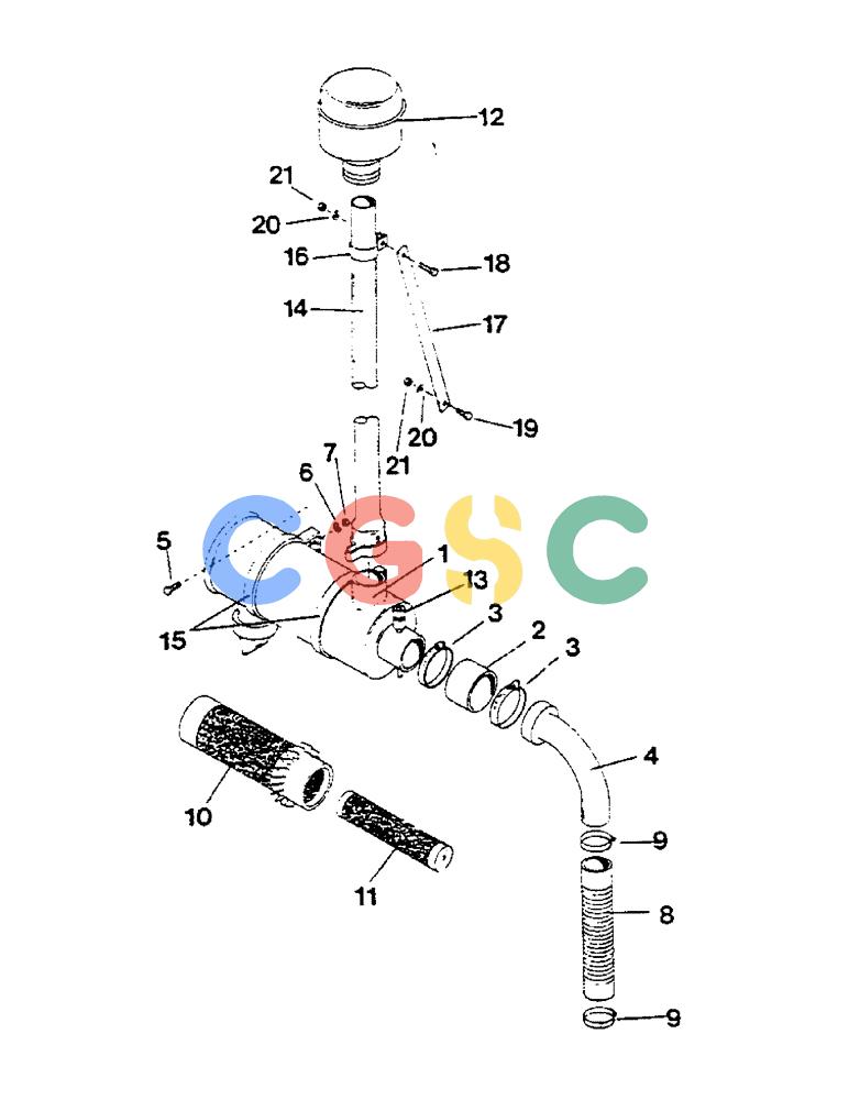 凯斯零件查询(1802) - CONCORD AIR SYSTEM (1/90-11/01) (48) - AIR CLEANER ASSEMBLY GROUP Case Agriculture