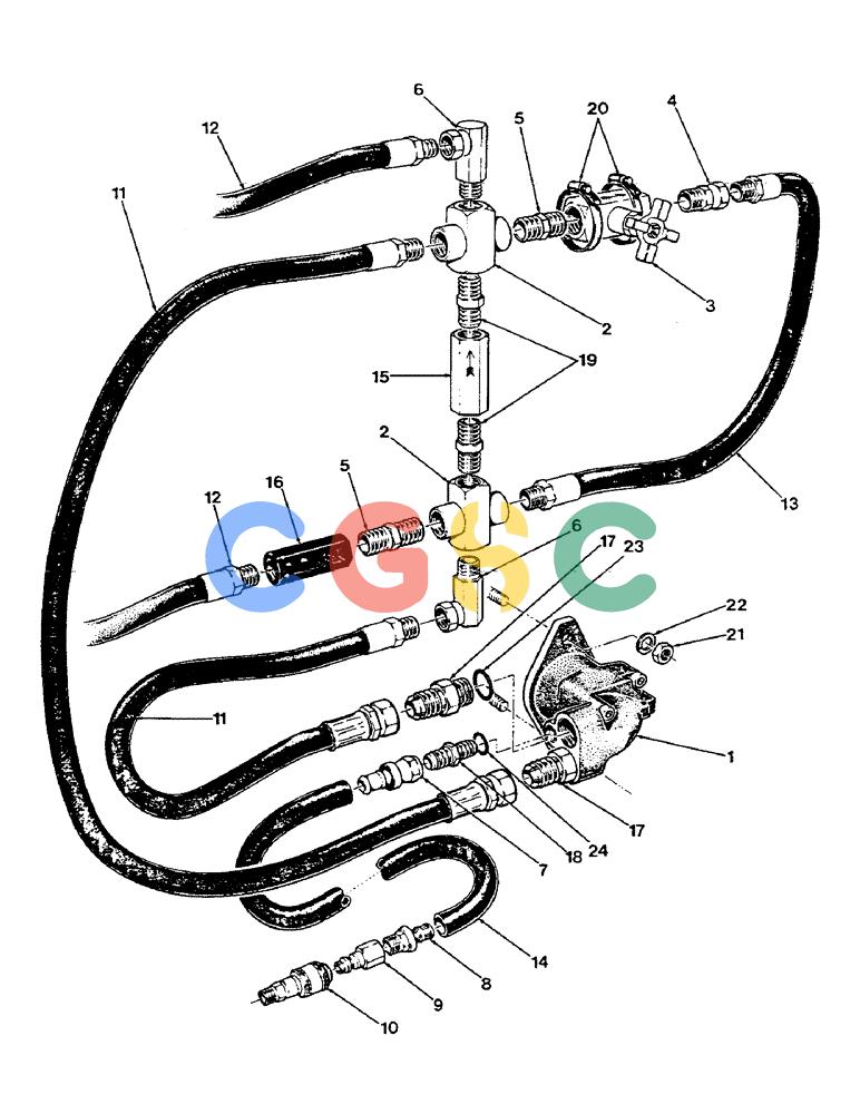 凯斯零件查询(1002) - CONCORD AIR SYSTEM (9/81-12/01) (46) - OPEN-CENTER HYDRAULIC SYSTEM Case Agriculture