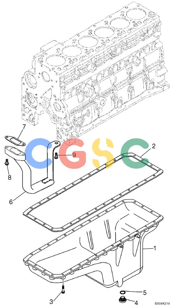 纽荷兰零件查询(DC95) - CRAWLER DOZER (8/04-) (02-13) - OIL PAN New Holland Constructuion