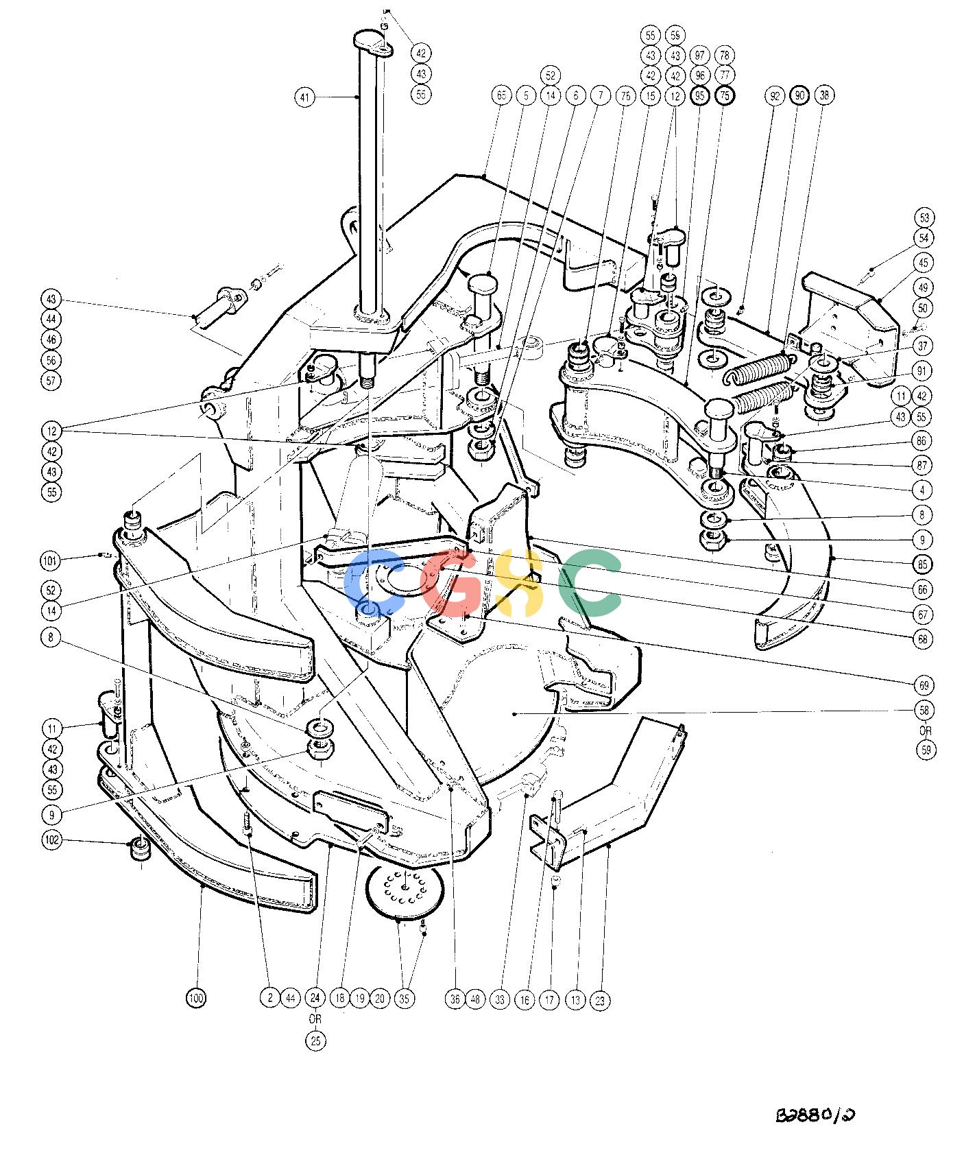 约翰迪尔零件查询HAX511 - ATTACHMENTS FELLING HEAD 16`` ( 68004 - 68109) 4534-033/10 [4534-033/10]EPC John Deere online