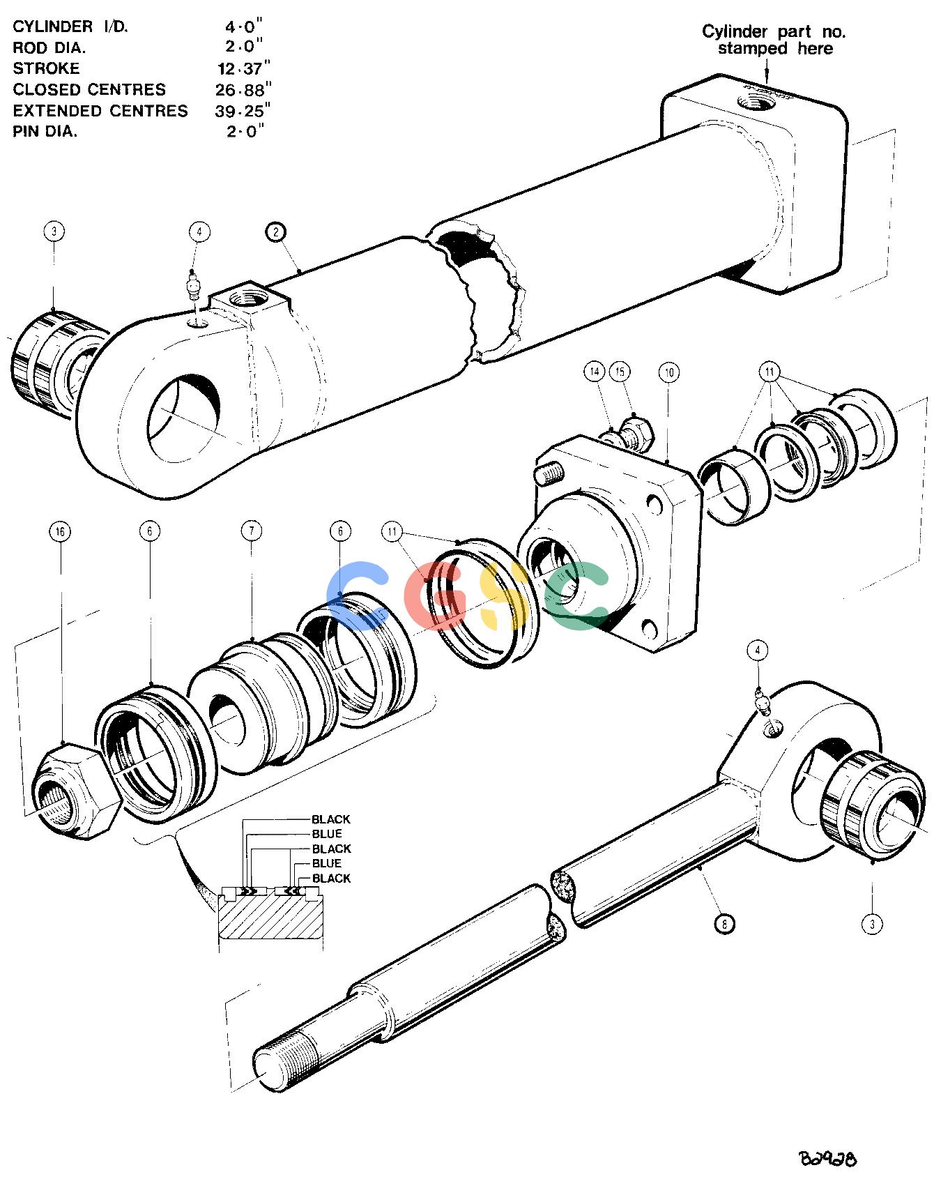 约翰迪尔零件查询TJ628 - ATTACHMENTS CYLINDER CLAMP 22`` HEAD ( 12957 - ) 2876-016/10 [2876-016/10]EPC John Deere online