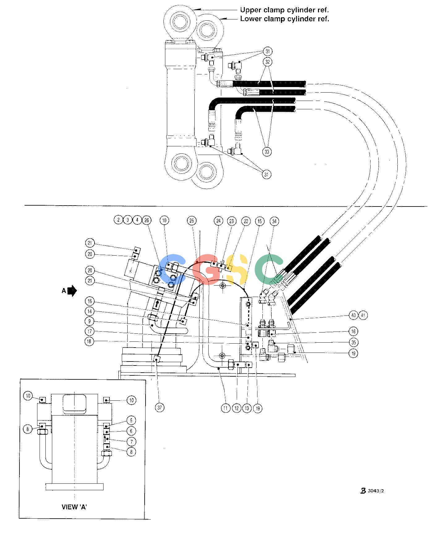 约翰迪尔零件查询TC726 - ATTACHMENTS HYDRAULIC SYSTEM FELLING HEAD 20`` ( 62661 - 62732) 2000-172/12 [2000-172/12]EPC John Deere online