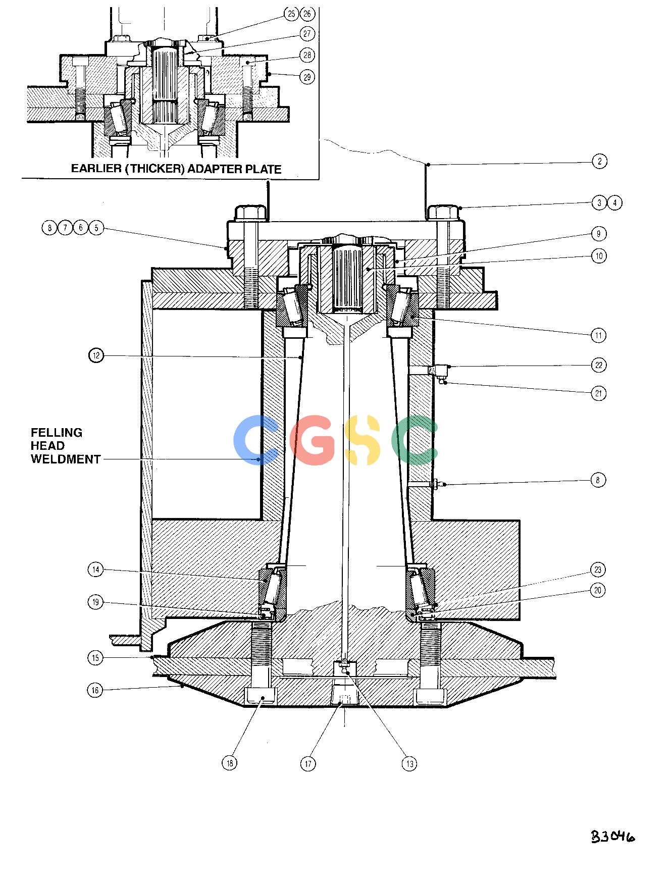 约翰迪尔零件查询TJ2500 - ATTACHMENTS DISC SAW DRIVE 16`` HEAD ( 68004 - 68109) 4541-012/12 [4541-012/12]EPC John Deere online