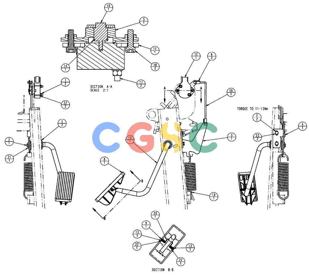 凯斯零件查询(FLX3510) - FLOATER (8/04-8/06) (01-026) - THROTTLE GROUP Case Agriculture