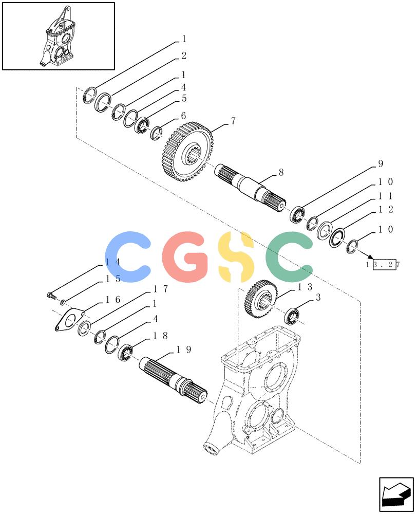 凯斯零件查询(LBX331S) - BIG RECTANGULAR BALER (6/01-12/03) (03.03[01]) - MAIN GEARBOX Case Agriculture