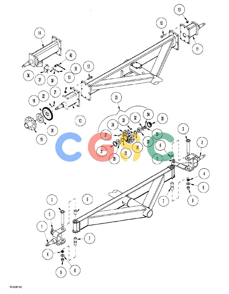 凯斯零件查询(AFS) - CONCORD AIR SYSTEMS (1/00-12/00) (02-34) - FEATURE AXLE Case Agriculture