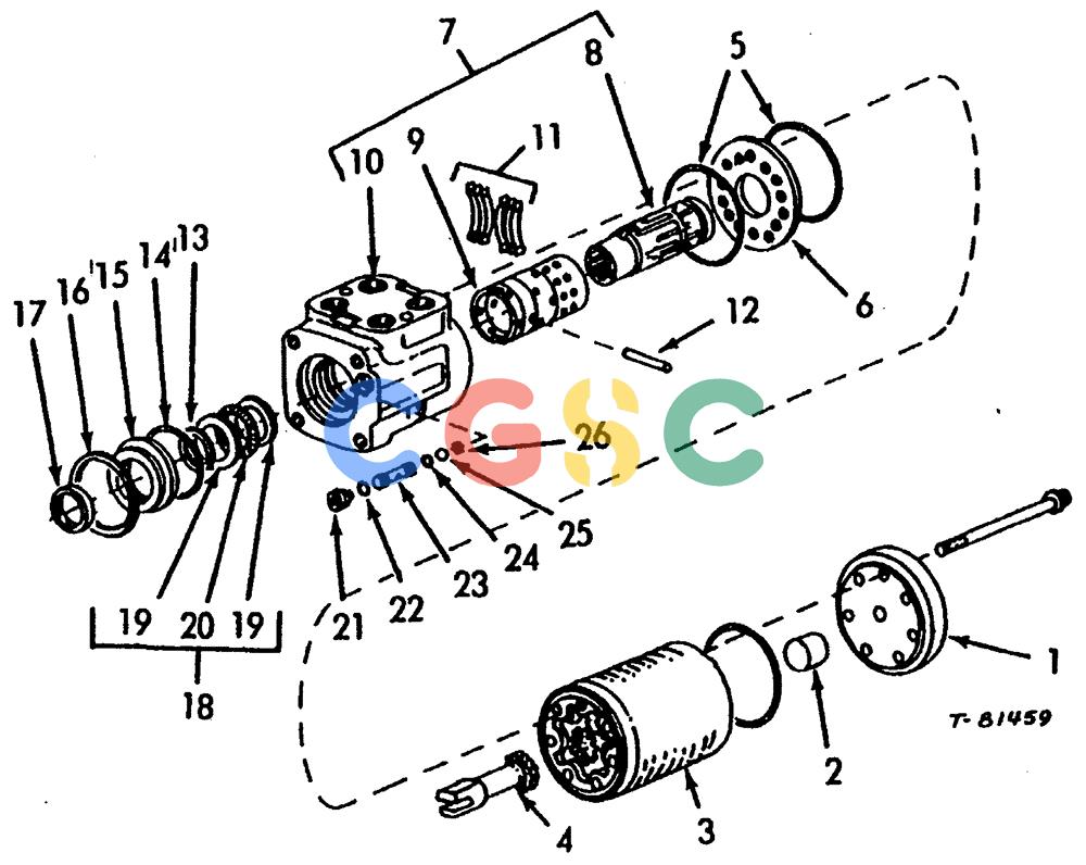 纽荷兰零件查询(65B) - MOTORGRADERS (D2.11[004A]) - STEERING CONTROL UNIT New Holland Constructuion