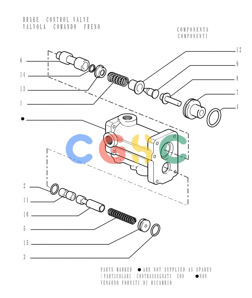纽荷兰零件查询(DC150LT) - CRAWLER DOZER (6/00-) (2.304[04]) - BRAKE CONTROLS - STEERING CLUTCH New Holland Constructuion