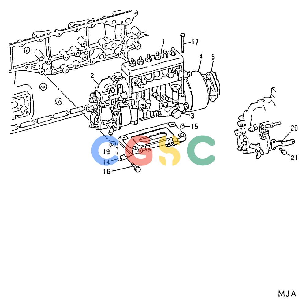 神钢零件查询(6D22-TC) - MITSUBISHI DIESEL ENGINE - K912, K912LC, & K916 (1/83-12/06) (03-003) - FUEL INJECTION PUMP GENERAL 040-130J Kobelco