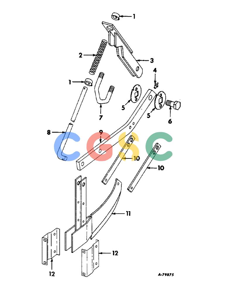 凯斯零件查询(DRY) - FERTILIZER UNITS (4-ROW & 6-ROW) - 1966 (1/66-12/88) (A-073) - DRY FERTILIZERS, FERTILIZER RUNNER OPENER / PRODUCT GRAPHICS Case Agriculture