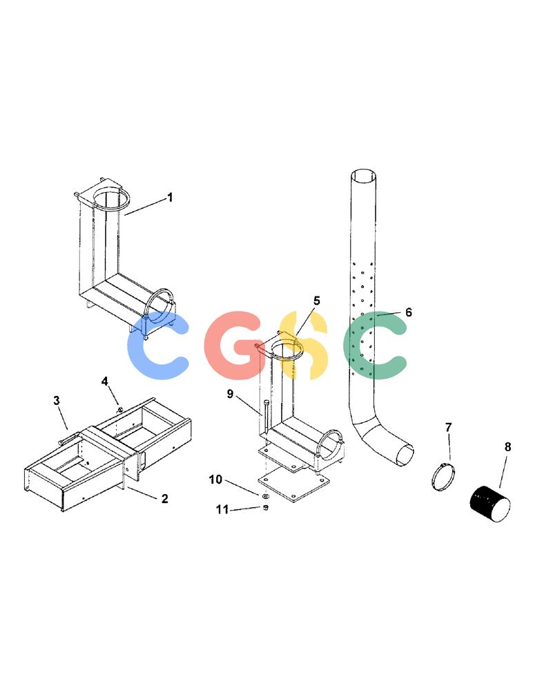 凯斯零件查询(1100) - CONCORD AIR SYSTEM (10/97-12/00) (F08) - PRIMARY MANIFOLD TUBES & STANDS DISCONTINUED Case Agriculture