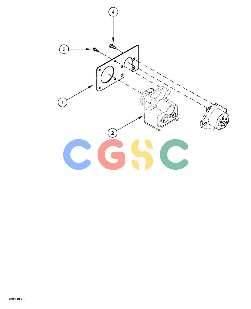 凯斯零件查询(AFS) - CONCORD AIR SYSTEMS (1/00-12/00) (03-08) - IMPLEMENT CONNECTOR MOUNTING Case Agriculture