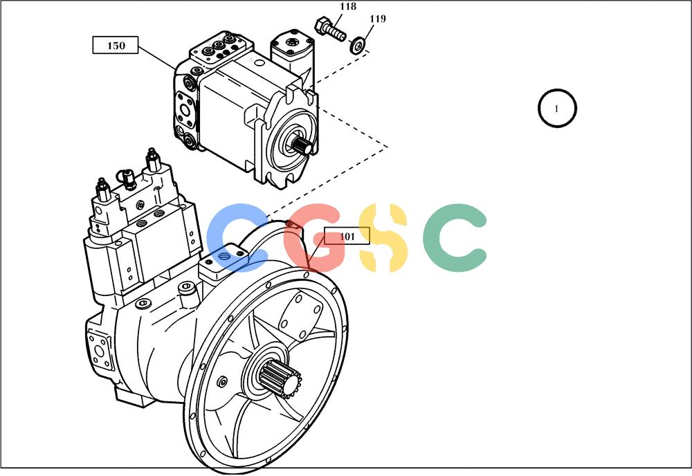 纽荷兰零件查询(EC450) - CRAWLER EXCAVATOR (SN: 750001-UP) (11/99-) (22.010[002]) - PUMP INSTALL.MATERIAL (S/N 750019-UP) New Holland Constructuion