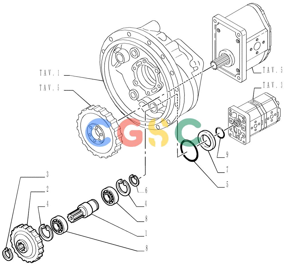 纽荷兰零件查询(DC150LT) - CRAWLER DOZER (6/00-) (1.200[02]) - UNIT TORQUE CONVERTER New Holland Constructuion
