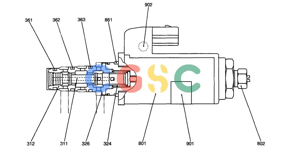 纽荷兰零件查询(E70) - MIDI CRAWLER EXCAVATOR (NA) (1/06-) (174) - VALVE ASSEMBLY, SOLENOID New Holland Constructuion