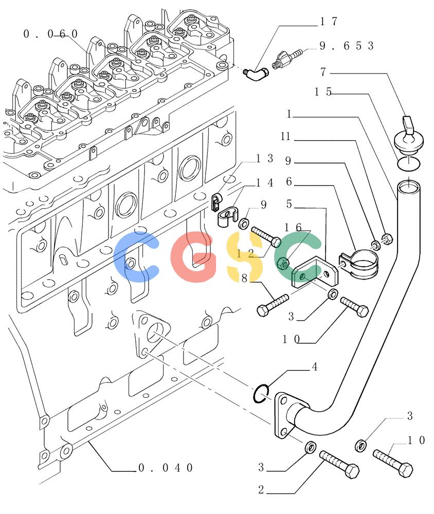 纽荷兰零件查询(DC150.B) - CRAWLER DOZER TIER 2 (3/03-) (0.505[03]) - ENGINE - RELATED PARTS New Holland Constructuion