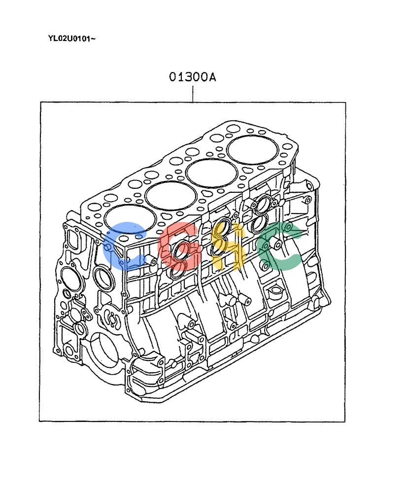 神钢零件查询(ED190LC) - BLADE RUNNER EXCAVATOR/DOZER BTW YL02U0101 - YL03U0135 (1/02-12/06) (07-002) - SERVICE CYLINDER BLOCK ASSY Kobelco