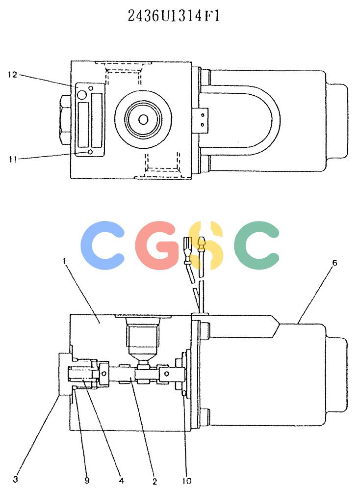 神钢零件查询(K909LC) - MARK II EXCAVATOR BTW LL1207 - LL1487 (1/87-12/03) (11-017) - VALVE ASSY, SOLENOID Kobelco