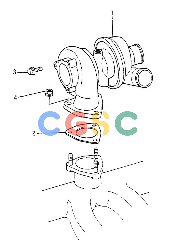 神钢零件查询(6DR5) - MITSUBISHI DIESEL ENGINE (1/06-12/06) (01-019) - TURBO-CHARGER GENERAL Kobelco