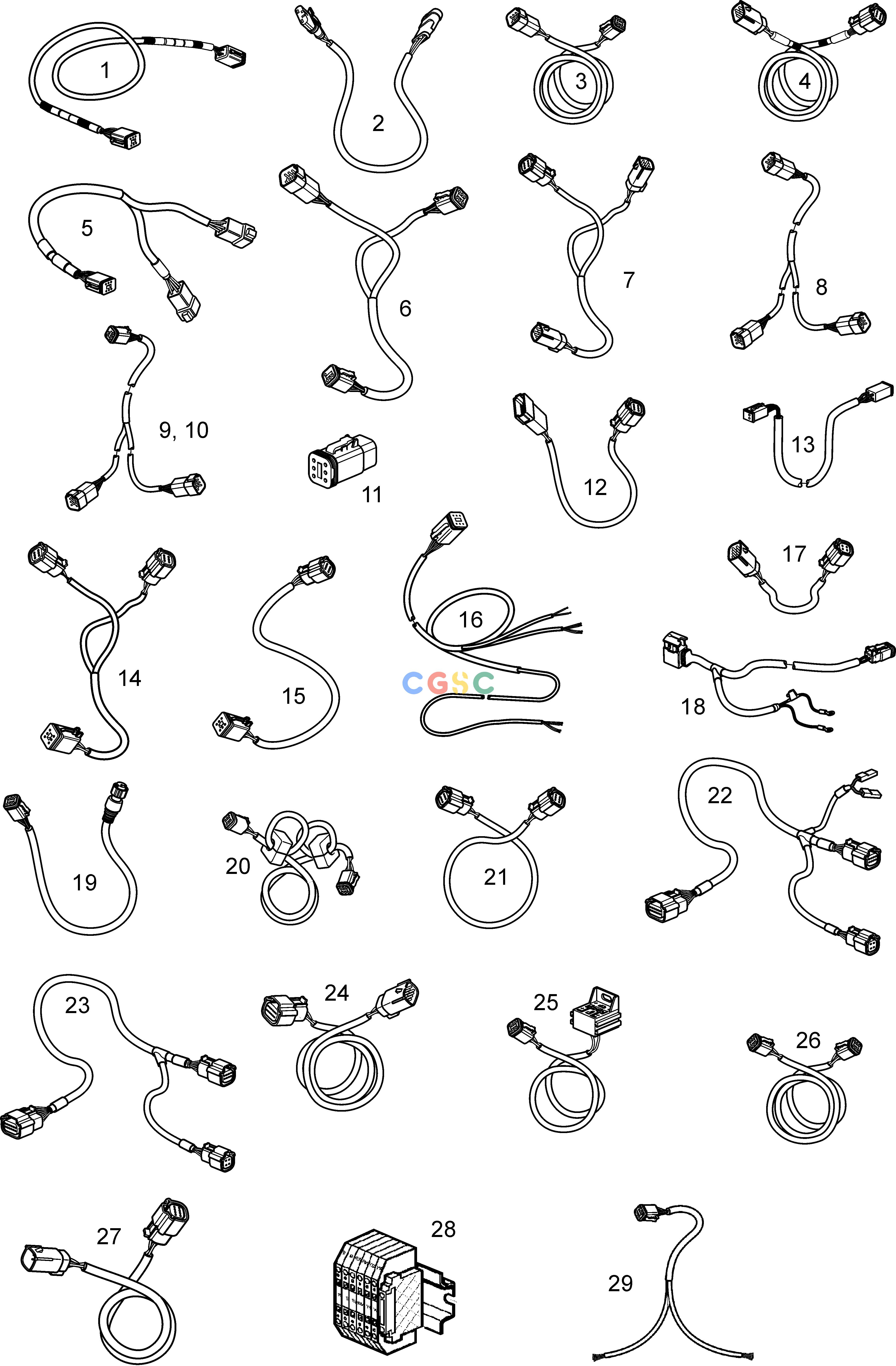 沃尔沃零件查询D6-300A-F; D6-300D-F; D6-300I-F; D6-330A-F; D6-330D-F; D6-330I-F; D6-370A-F; D6-370D-F; D6-370I-F; D6-400A-F; D6-435D-F; D6-435I-F; D6-435I-Electrical SystemCables for EVC-E2EPC Volvo Penta Parts catalog