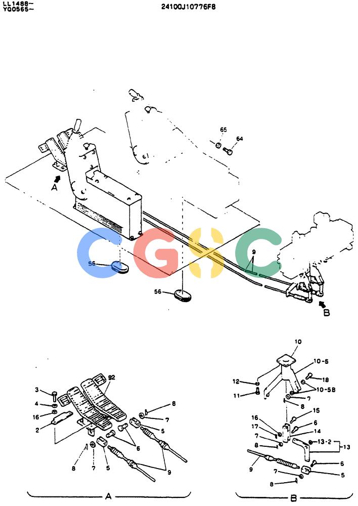 神钢零件查询(MD200BLC) - EXCAVATOR ASN YQ0565 (1/80-12/06) (03-001[01]) - CONTROL ASSY Kobelco