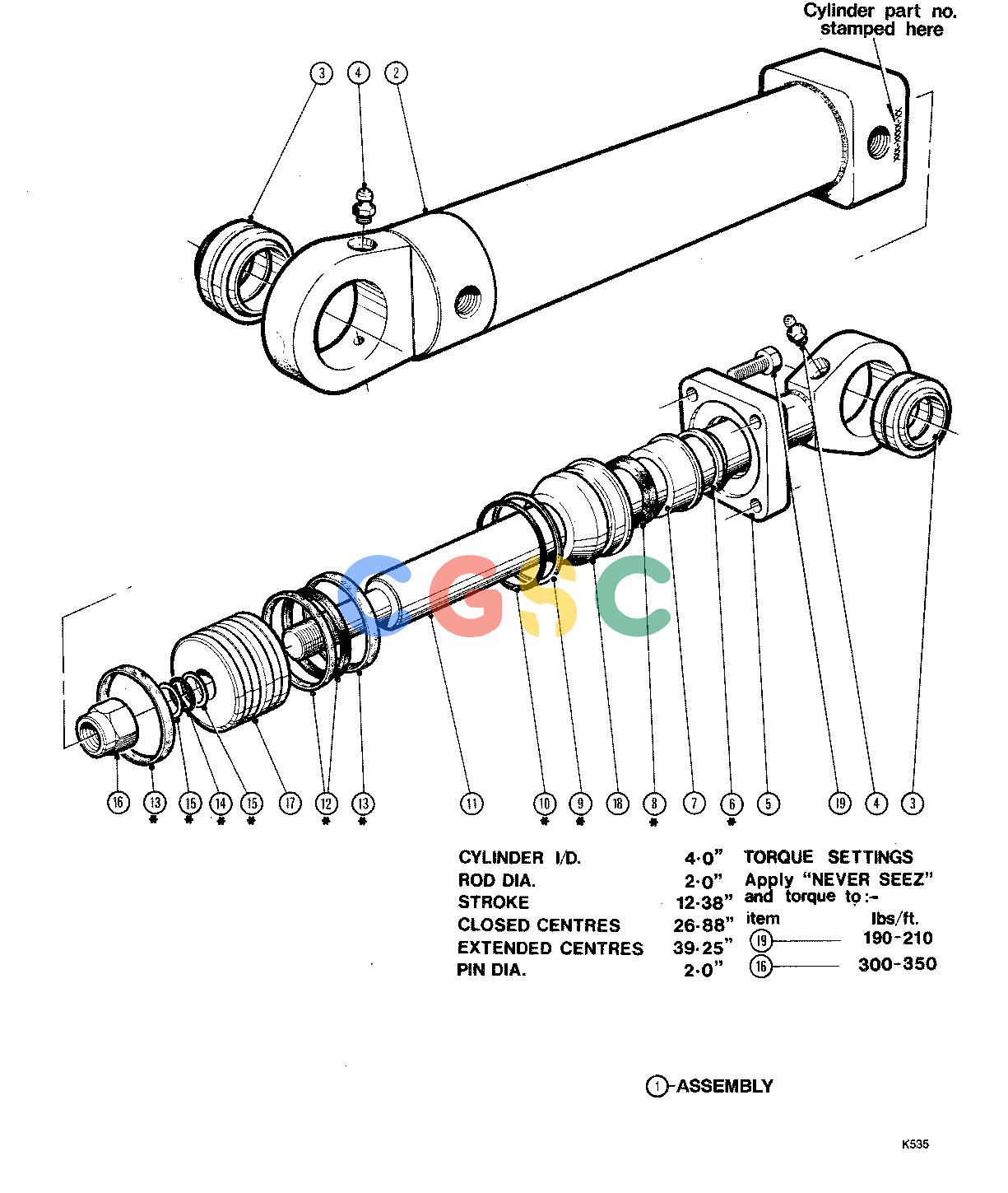约翰迪尔零件查询TJ628 - ATTACHMENTS CYLINDER CLAMP 22`` HEAD ( 12751 - ) 2876-022/10 [2876-022/10]EPC John Deere online