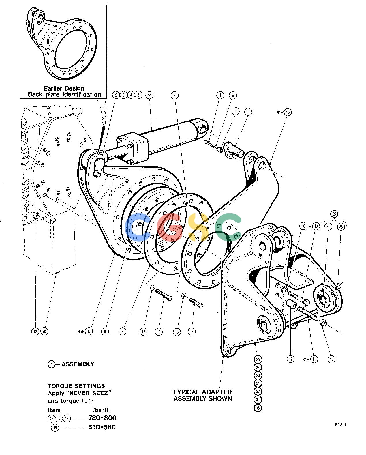 约翰迪尔零件查询TANG - ATTACHMENTS WRIST ASSEMBLY 20`` HEAD ( 12101 - ) 4542-059/10 [4542-059/10]EPC John Deere online